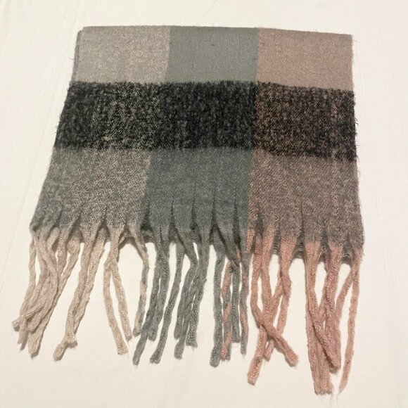 LA Express Multicoloured Scarf Fall Winter Scarf 72 x 20.5 Inch - Picture 1 of 16